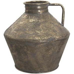 Clayre & Eef Vase Ø 33x34 cm Kupferfarbig Metall Rund Dekoration Vase