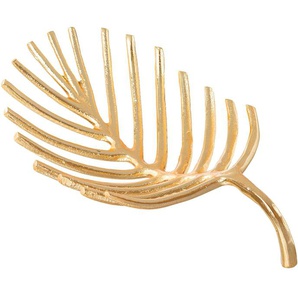 Dekoschale CREATIV HOME Schale Farn Dekoschalen Gr. B/H/T: 18 cm x 7,5 cm x 32 cm, beige (champagner) Dekoschalen Dekotabletts