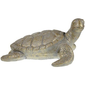Dekoschildkröte , Gold , Metall , 48x27 cm , Dekoration, Skulpturen & Dekoobjekte, Dekotiere