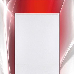 Dekospiegel ARTLAND Kreatives Element Rot Spiegel Gr. B/H: 50,4 cm x 140,4 cm, rot Dekospiegel Wandspiegel, gerahmter Ganzkörperspiegel mit Motivrahmen, Flurspiegel
