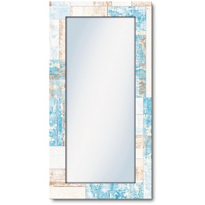 Dekospiegel ARTLAND Maritimes Holz Spiegel Gr. B/H/T: 60,4 cm x 120,4 cm x 1,6 cm, blau Dekospiegel
