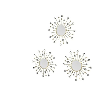 Spiegel Set  Melanie ¦ gold ¦ Metall,Aluminium,Glas ¦ Maße (cm): B: 1 H: 25