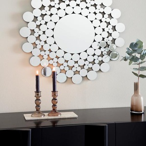 Dekospiegel GUIDO MARIA KRETSCHMER HOME&LIVING Spiegel Gr. T: 1,6 cm Ø 70 cm, silberfarben Dekospiegel Wandspiegel, Dekospiegel, aus Spiegelelementen, Ø 70 cm