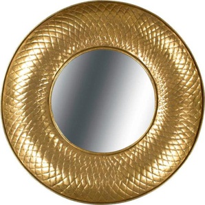 Dekospiegel KAYOOM Cleo 280 Spiegel Gr. B/H/T: 92 cm x 92 cm x 10 cm Ø 92 cm, goldfarben (gold) Dekospiegel Spiegel Wandspiegel, Gold
