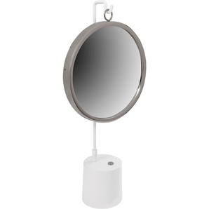 Dekospiegel KAYOOM Tischspiegel Eleganca 225 Spiegel Gr. B/H/T: 30 cm x 65 cm x 13 cm Ø 0 cm, bunt (weiß, silberfarben) Dekospiegel Standspiegel