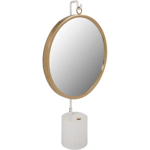 Dekospiegel KAYOOM Tischspiegel Eleganca 325 Spiegel Gr. B/H/T: 41 cm x 75 cm x 14 cm Ø 0 cm, goldfarben (weiß, goldfarben) Dekospiegel