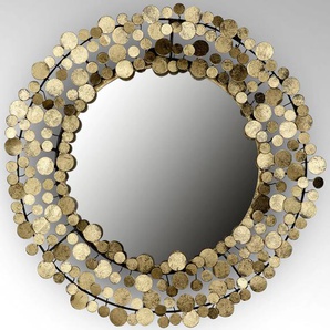 Dekospiegel LAMBERT Midas Spiegel Gr. Ø 69 cm, goldfarben (gold) Dekospiegel Wandspiegel