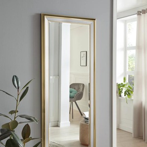 Dekospiegel LENFRA Marjianne Spiegel Gr. B/H/T: 55 cm x 115 cm x 4 cm, dekorative Rahmenoptik-ohne Facettenschliff, goldfarben Dekospiegel Spiegel Wandspiegel