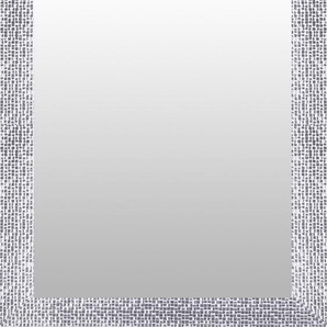 Dekospiegel LENFRA Silke Spiegel Gr. B/H/T: 57 cm x 77 cm x 1,8 cm, fühlbare Struktur, silberfarben Dekospiegel