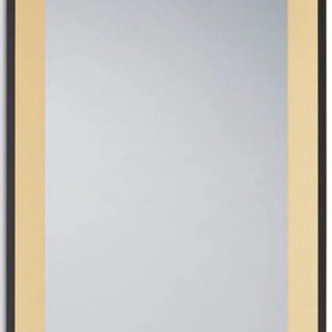 Dekospiegel MIRRORS AND MORE BRANDA Spiegel Gr. B/H/T: 50 cm x 150 cm x 2,7 cm, dekorative Rahmenoptik, goldfarben (schwarz, goldfarben) Dekospiegel