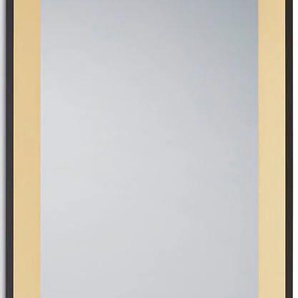 Dekospiegel MIRRORS AND MORE BRANDA Spiegel Gr. B/H/T: 50 cm x 150 cm x 2,7 cm, dekorative Rahmenoptik, goldfarben (schwarz, goldfarben) Dekospiegel Wandspiegel