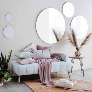 Dekospiegel MIRRORS AND MORE Gloria Spiegel Gr. T: 5 cm Ø 35 cm, glänzend, goldfarben Dekospiegel Wandspiegel