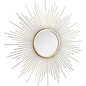 Dekospiegel MIRRORS AND MORE Susi Spiegel Gr. B/H/T: 60 cm x 60 cm x 3,5 cm, glänzend, goldfarben Dekospiegel Wandspiegel