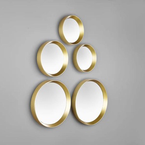 Dekospiegel MIRRORS AND MORE Vivien Spiegel Gr. Ø 25 cm, goldfarben Dekospiegel Wandspiegel, rund