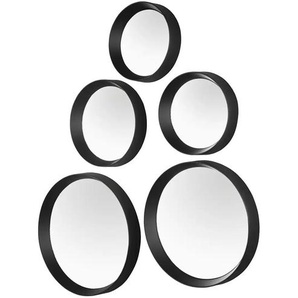 Dekospiegel | schwarz | Glas,Aluminium,Kunststoff | 25.0 |