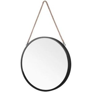 Dekospiegel | schwarz | Metall,Aluminium,Glas | 2 cm | 40 cm |
