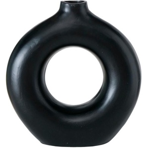 Dekovase BOLTZE Ronella Vasen Gr. B/H/T: 16,5 cm x 44 cm x 40,7 cm, schwarz Blumenvasen