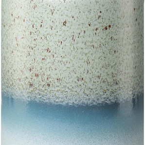 Dekovase HOME AFFAIRE Muhu Vasen Gr. H: 35 cm Ø 24 cm, blau (eisblau, blau, grün, natur, braun) Blumenvasen Tischvase, aus Steingut, mit Farbverlauf