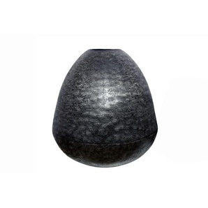Dekovase , Schwarz , Metall , rund , 55 cm , stehend, zum Stellen , Dekoration, Vasen