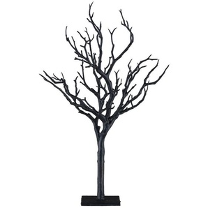 Dekozweig, Schwarz, Kunststoff, 40 cm, Dekoration, Kunstblumen