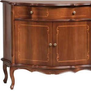 Anrichte HOME AFFAIRE BORBONESE 6120 Sideboards braun (nussfarben) Anrichten Buffets Breite 120 cm