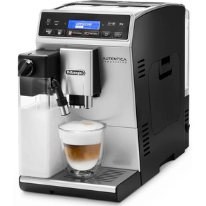 DELONGHI Kaffeevollautomat Autentica Cappuccino ETAM 29.660.SB, silber (silberfarben, schwarz), B:19,5cm H:32,5cm T:47,3cm, Kaffeevollautomaten, nur 19,5 cm breit, LatteCrema Milchsystem, Topseller