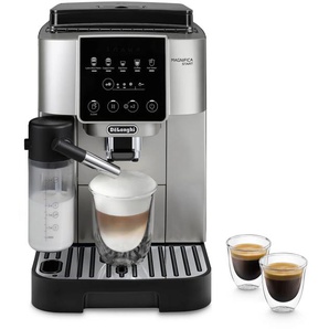 DELONGHI Kaffeevollautomat Magnifica Start Milk ECAM220.80.SB, schwarz, B:24cm H:35cm T:44cm, Kaffeevollautomaten, intuitives Bedienfeld mit Soft-Touch-Symbolen, silber-schwarz, Topseller