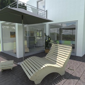 Deluxeliege Breite 140 cm Sonnenliege Relaxliege EXTRA HOCH 58cm