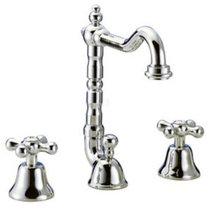 Demm Waschtischarmatur 3 Loch Sterling Nostalgie chrom 225 x, 04231.095.C