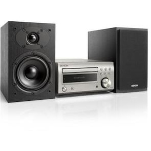 Denon D-M41DAB FM/DAB/CD Receiver, Bluetooth, inkl. Lautsprecher, Silber/Schwarz D-M41DABSPBKEKGE