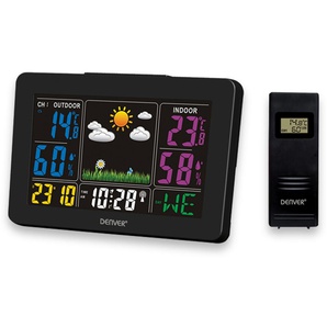 DENVER Wetterstation WS-540, schwarz, mit Farbdisplay 117160000060