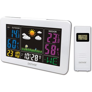 DENVER Wetterstation WS-540, weiß, mit Farbdisplay 117160000080