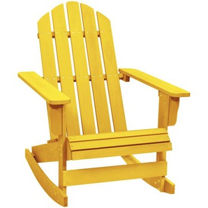 Der Adirondack-Stuhl aus Tannenholz ist die ideale Ergänzung für deinen Außenbereich.