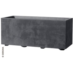 Deroma Pflanzkasten Millenium Kunststoff anthrazit 79 x 39 x 39 cm GLO692382010