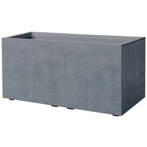 Deroma Pflanzkasten Millennium Kunststoff 78 cm aschgrau mit Ablauflöchern GLO692382012
