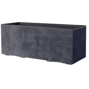 Deroma Pflanzkasten Millennium Kunststoff 99 cm Anthrazit mit Ablauflöchern GLO692382011
