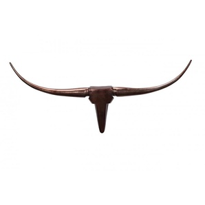 Design Bull Geweih S Wanddekoration 75 cm Deer Alu Aluminium Bronze Wandgeweih Designdekoration Jagdtrophäe Wohnzimmerdekoration elegant Hörner Wandschmuck