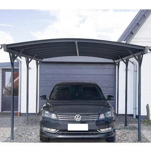 Design Carport falo - 505 x 300 cm Anthrazit Farbe Anthrazit Garage Einzelcarport Unterstand Aluminium - Home Deluxe