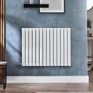 Design-E-Heizung Horizontal (Doppellagig) 635mm x 826mm ohne Thermostat zur Festverdrahtung Weiß - Revive - ECOSO by Hudson Reed