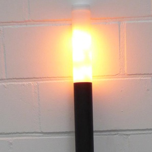 6002 Design Fackel 0,80m mit Amber LED Ø38mm rund IP20 Mattschwarz