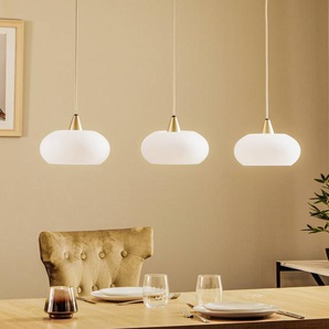 Design Hängelampe Sharvil Lucande, dimmbar, weiß / opal, für Wohn- / Esszimmer, Glas, Design, Pendelleuchte 9639743