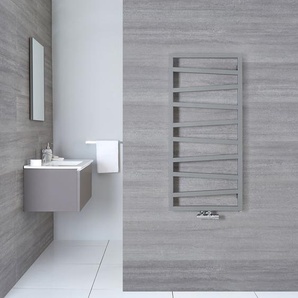 Design-Handtuchheizkörper - Mittelanschluss 1070mm x 500mm | Silber – Torun von Hudson Reed