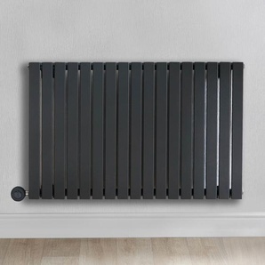 Design Heizkörper Elektro Horizontal Anthrazit, Wandmontage 635x1000mm inkl. 1200W Heizelemente -Sloane Hudson Reed