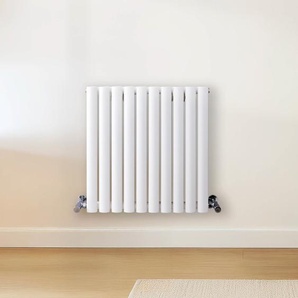 Design Heizkörper Horizontal 600x595mm Einlagig Weiß - Paneelheizkörper - Revive, von Hudson Reed