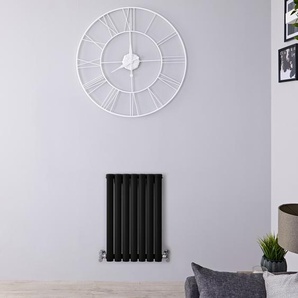 Design Heizkörper Horizontal 635 x 415mm Einlagig Matt Schwarz - Wandheizkörper - Revive von Hudson Reed