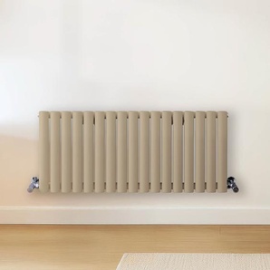 Design Heizkörper Horizontal (Doppellaging) 400mm x 1000mm | Braun (Elk Brown) - Revive