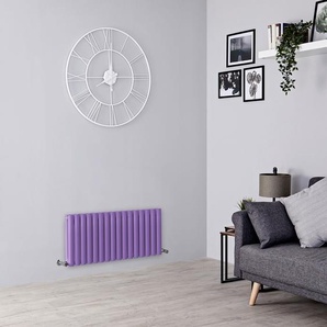Design Heizkörper Horizontal (Doppellaging) 400mm x 1000mm | Lila (Lush Purple) - Revive
