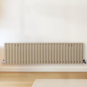 Design Heizkörper Horizontal (Doppellaging) 400mm x 1647mm | Braun (Elk Brown) - Revive