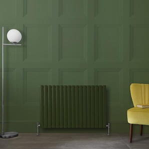 Design Heizkörper Horizontal (Einlaging) 635mm x 1000mm | Grün (Evergreen) - Revive