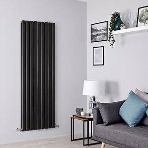 Design Heizkörper Vertikal (Doppellagig) 1600mm x 630mm | Schwarz - Delta